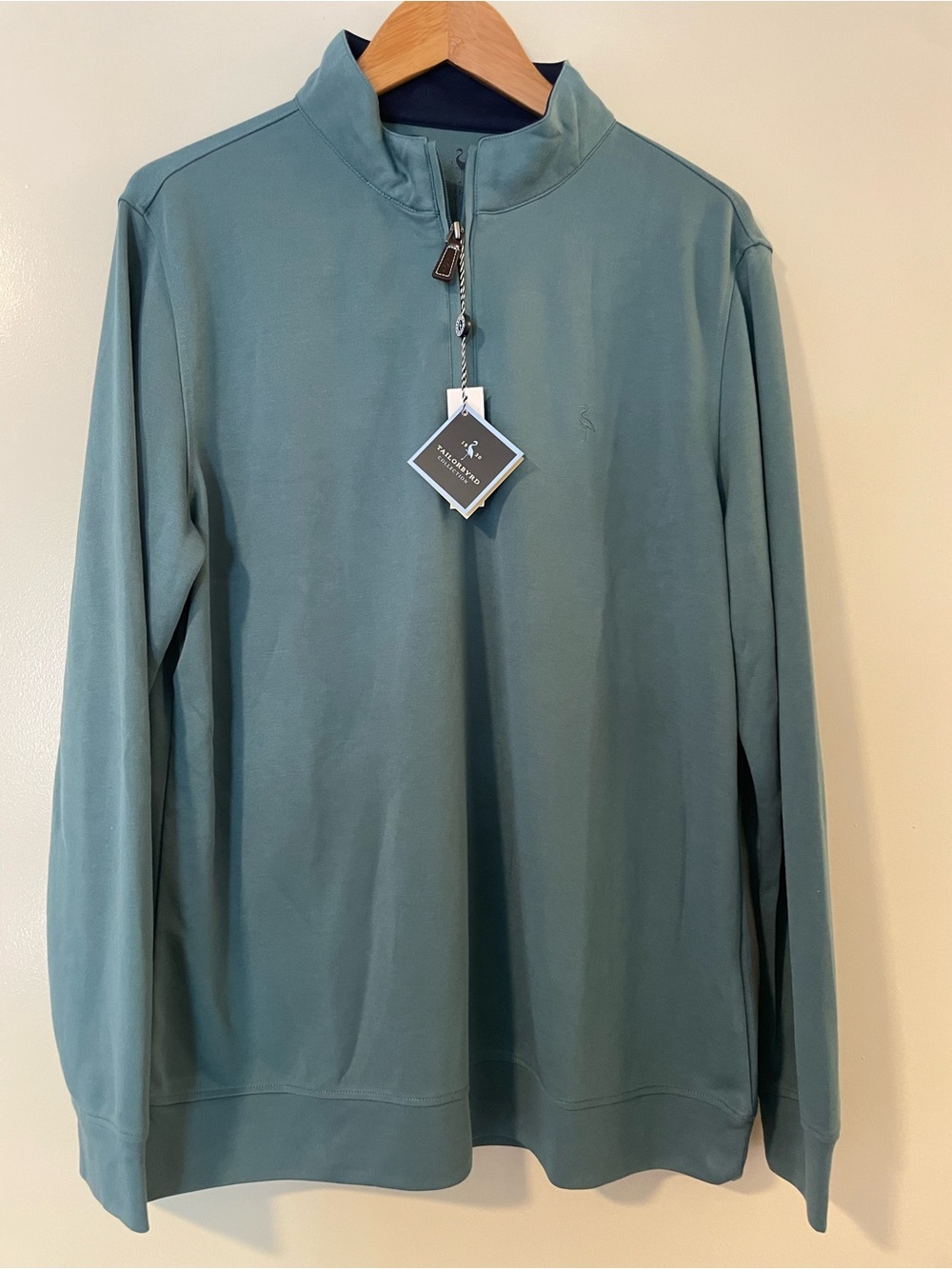 Tailorbyrd Teal Jade Long-Sleeve Quarter-Zip Pullover